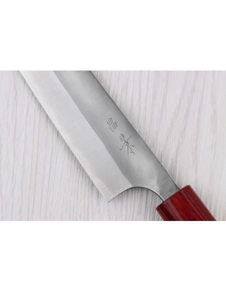 Faca japonesa artesanal Masakage Yuki Shirogami 2 sujihiki de 27 cm