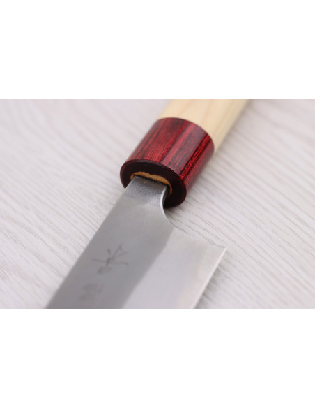 Faca japonesa artesanal Masakage Yuki Shirogami 2 sujihiki de 27 cm