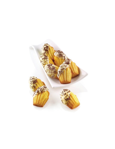 Silikomart Silicon Flex professional silicone mold 300x175mm 9 madeleines