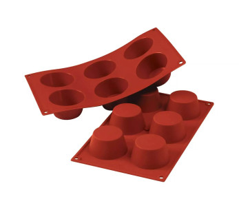 Silikomart Silicon Flex molde silicona profesional 300x175mm 6 magdalenas 110ml