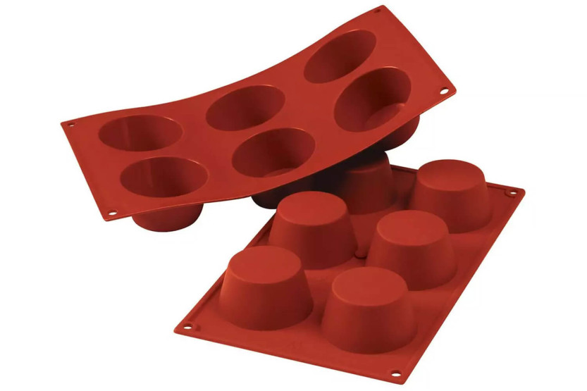 Silikomart Silicon Flex stampo professionale in silicone 300x175mm 6 muffin 110ml