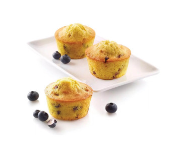 Silikomart Silicon Flex profesjonell silikonform 300x175mm 6 muffins 110ml 2