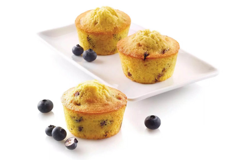 Silikomart Silicon Flex professional silicone mold 300x175mm 6 muffins 110ml