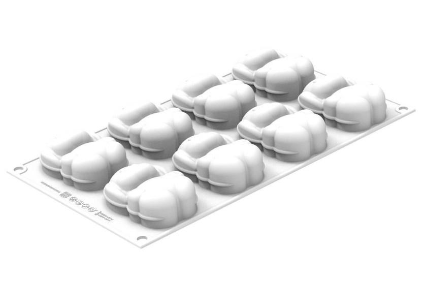 Silikomart 3D molde de silicona profesional 8 conejos 70ml