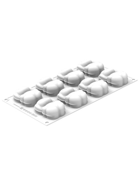 Silikomart 3D molde de silicona profesional 8 conejos 70ml
