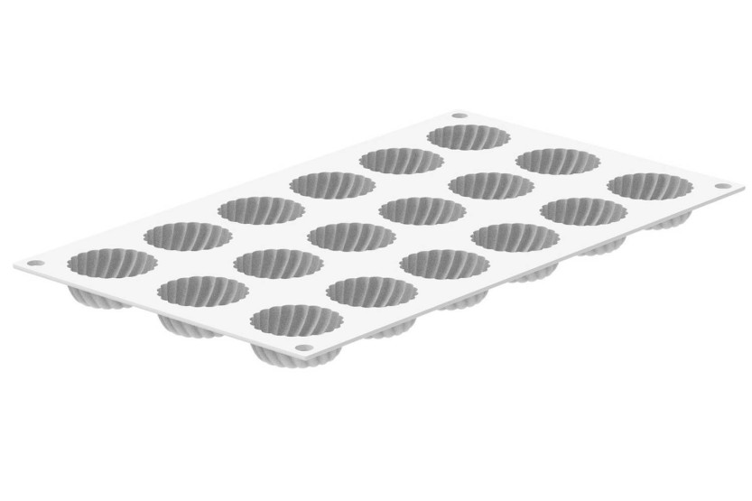 Molde de silicone profissional Silikomart 18 mini bolos 14ml