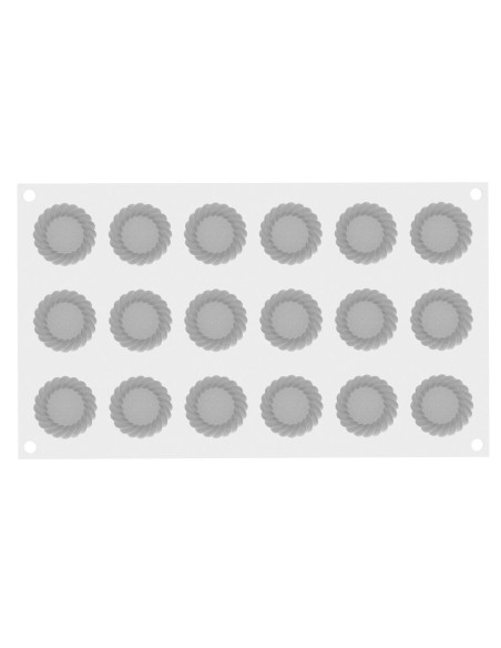 Silikomart molde silicona profesional 18 mini tartas 14ml