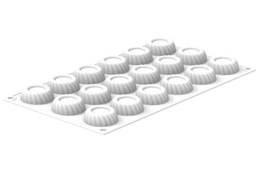 Silikomart professionele silicone vorm 18 minitaartjes 14ml