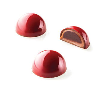 Silikomart Chocado 24 medias esferas molde tritán e inserto silicona 2