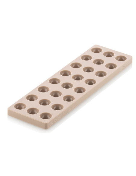 Tritanform und Silikoneinsatz Silikomart Chocado 24 Halbkugeln