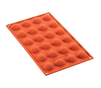 Silikomart Silicon Flex professionell silikonform 24 mini halva sfärer 10ml