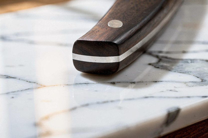 Guillaume Leonard Cuistot 18cm stainless steel and red sandalwood filet de sole knife