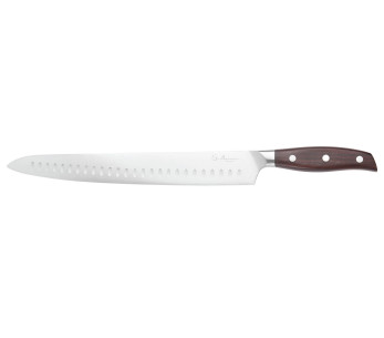 Cuchillo de trinchar Guillaume Leonard Cuistot de 30 cm de acero inoxidable y sándalo rojo