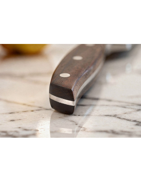 Tranchiermesser 30cm Guillaume Leonard Cuistot aus rostfreiem Stahl und rotem Sandelholz
