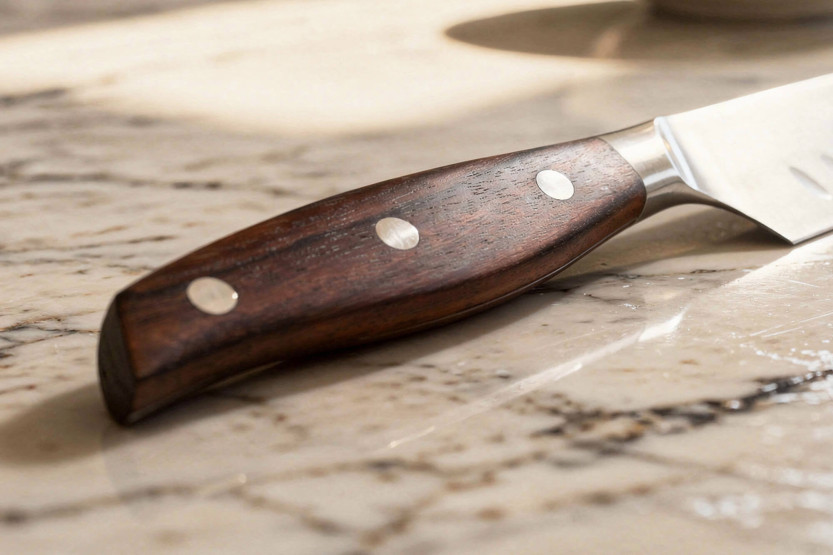 Guillaume Leonard Cuistot 30cm stainless steel and red sandalwood carving knife