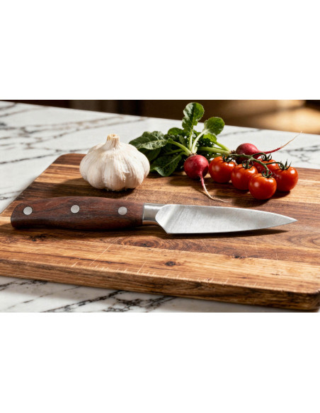 Spickmesser 9cm Guillaume Leonard Cuistot aus rostfreiem Stahl und rotem Sandelholz