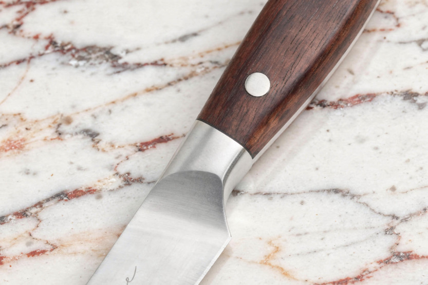 Guillaume Leonard Cuistot 9cm stainless steel and red sandalwood paring knife