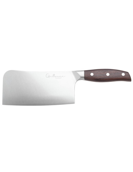 Guillaume Leonard Cuistot 17 cm klyvkniv i rostfritt stål och rött sandelträ