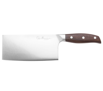 Guillaume Leonard Cuistot 17 cm kinesisk kokkekniv i rustfritt stål og rødt sandeltre