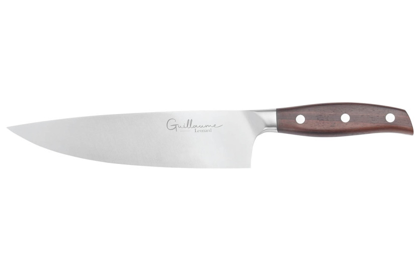 Cuchillo de cocinero Guillaume Leonard Cuistot de 20 cm de acero inoxidable y sándalo rojo
