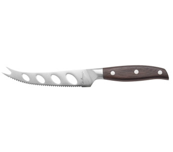 Cuchillo para queso Guillaume Leonard Cuistot 13cm acero inoxidable y sándalo rojo