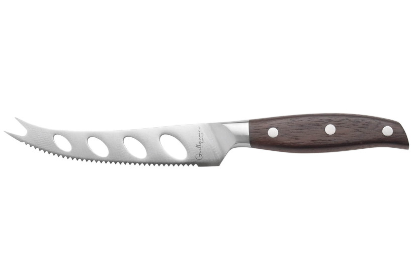 Cuchillo para queso Guillaume Leonard Cuistot 13cm acero inoxidable y sándalo rojo
