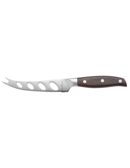 Cuchillo para queso Guillaume Leonard Cuistot 13cm acero inoxidable y sándalo rojo