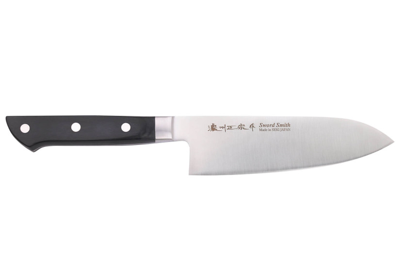 Pakkawood 17 cm Satake svart japansk santokukniv