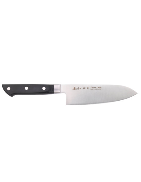 Pakkawood 17cm Satake Preto Faca japonesa santoku