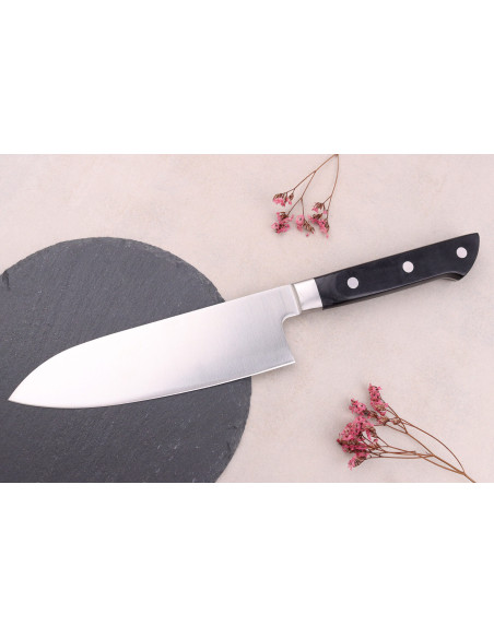 17cm japanisches Santokumesser Satake Black Pakkawood