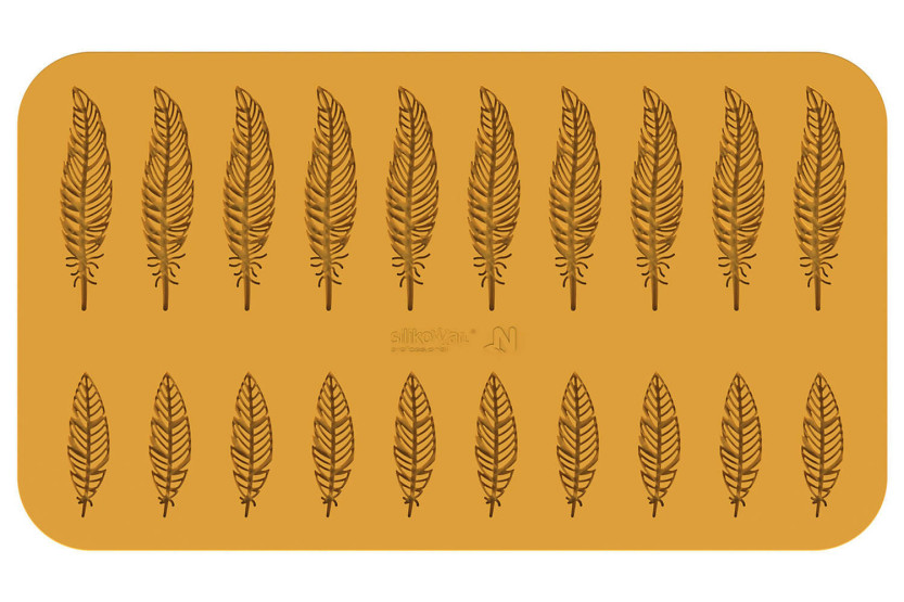 Silikomart Naturae molde silicona profesional 470x270mm 20 plumas