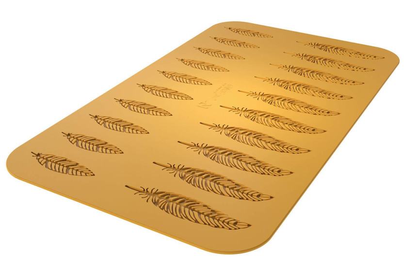 Silikomart Naturae molde silicona profesional 470x270mm 20 plumas