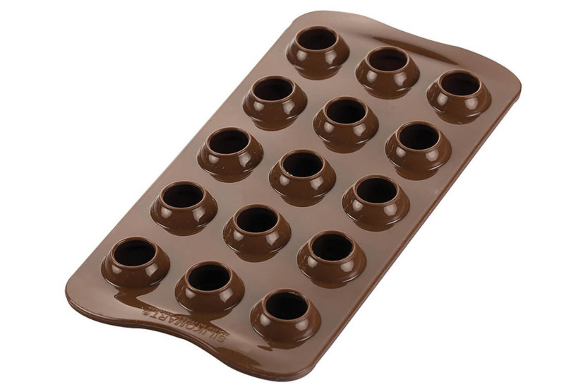 Molde de silicone profissional Silikomart Easy Choc 15 trufas