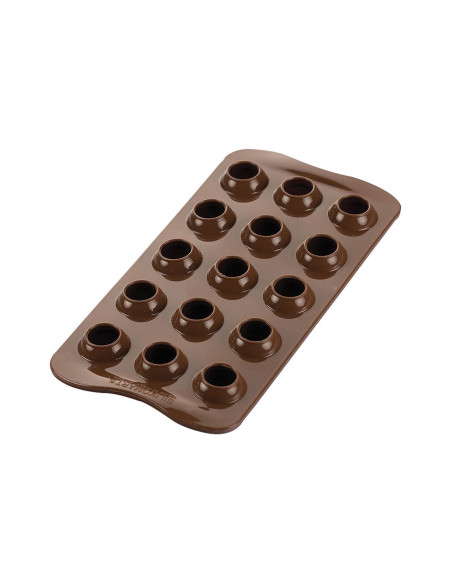 Silikomart Easy Choc ammattimainen silikonimuotti 15 tryffeliä