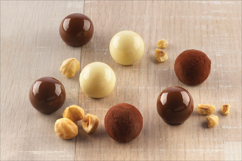 Professionelle Silikonform Silikomart Easy Choc 15 Trüffel