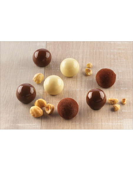 Silikomart Easy Choc profesjonell silikonform 15 trøfler