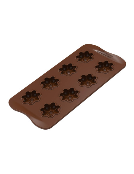 Silikomart silicone chocolate mold 8 flowers Ø38x12mm