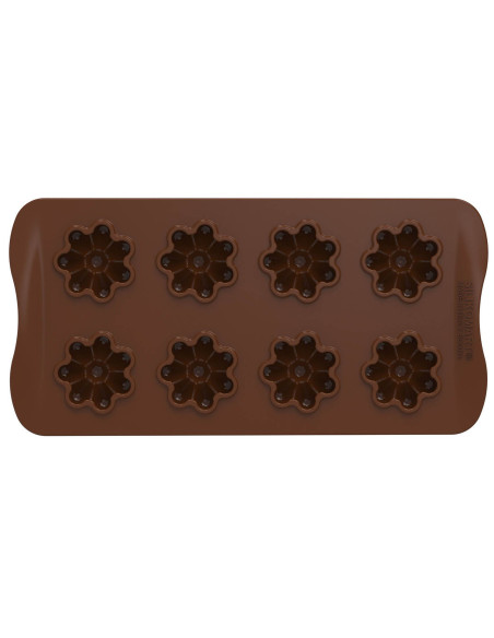 Silikomart Silikon-Schokoladenform 8 Blumen Ø38x12mm