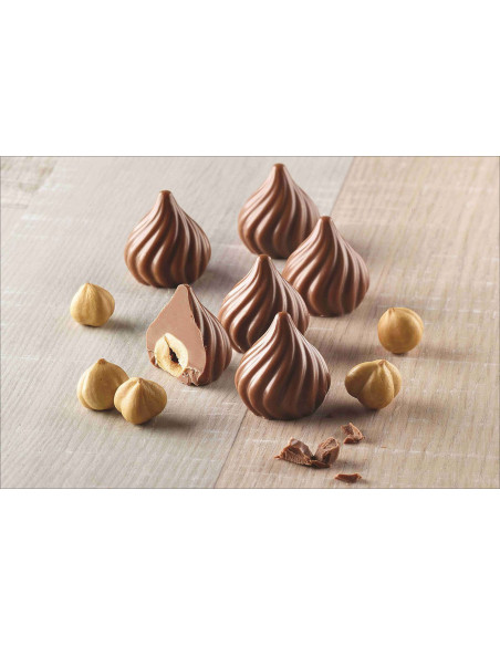 Molde de silicona profesional Silikomart Easy Choc Choco Flame 15 llamas