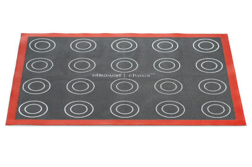 Silikomart tapete para hornear rayos y choux de silicona profesional y fibra de vidrio microperforada 30x40cm