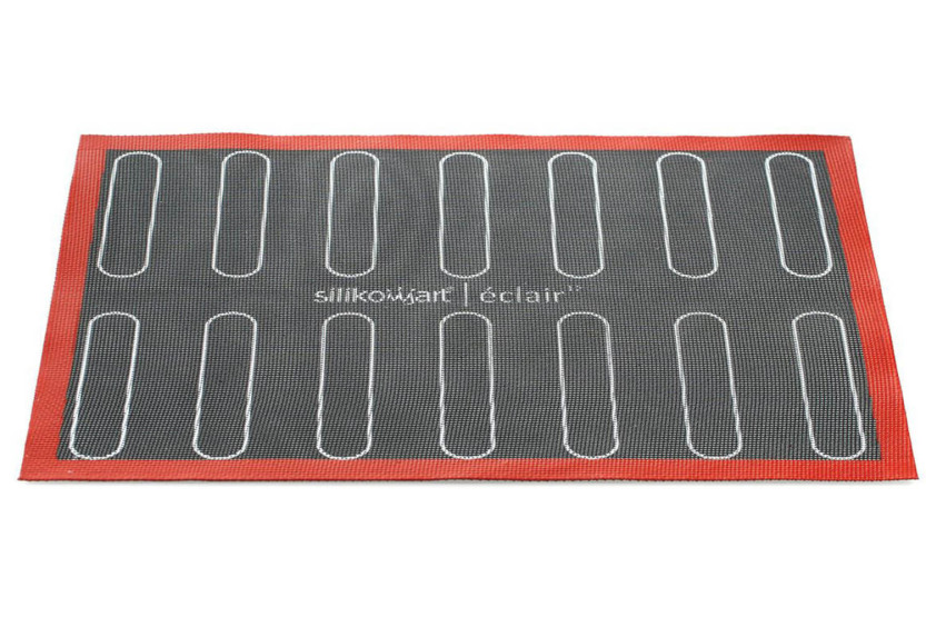 Silikomart tapete para hornear rayos y choux de silicona profesional y fibra de vidrio microperforada 30x40cm