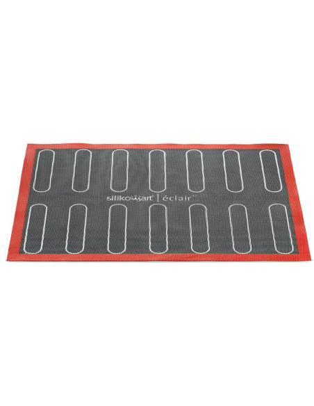 Silikomart tapete para hornear rayos y choux de silicona profesional y fibra de vidrio microperforada 30x40cm