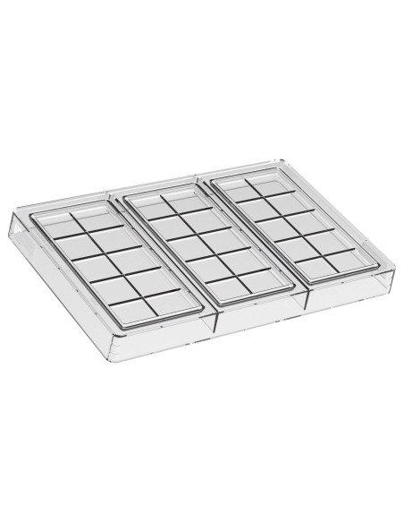 Professional tritan mold Silikomart Chocado Classica-T 3 chocolate bars