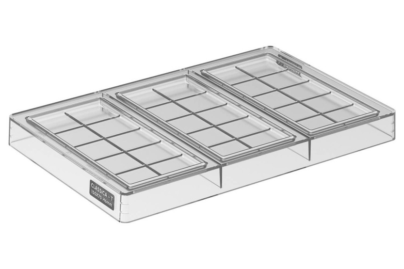 Professional tritan mold Silikomart Chocado Classica-T 3 chocolate bars