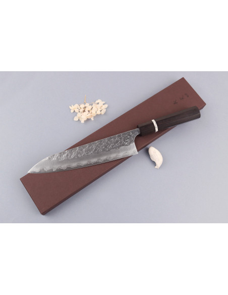 Cuchillo de cocinero tradicional japonés Yoshimi Kato Hyo SG2 de 21 cm