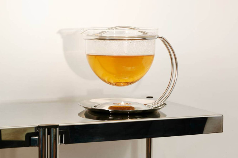 Mono Filio 1,5L tekande i borosilikatglas med stativ i 18/10 rustfrit stål