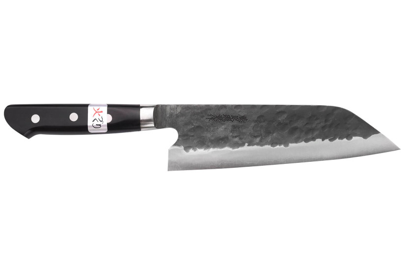 Faca japonesa de santoku Fujiwara Denka de 18 cm feita à mão