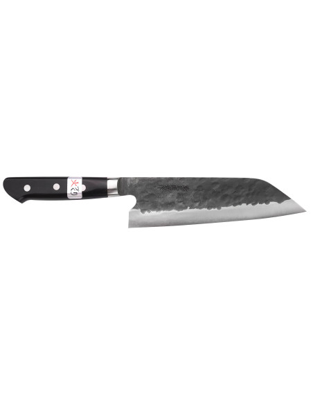 Faca japonesa de santoku Fujiwara Denka de 18 cm feita à mão