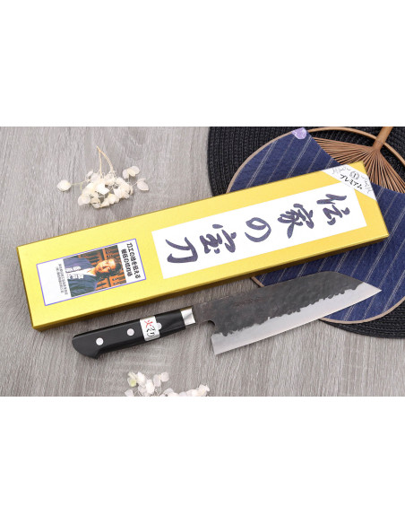 Fujiwara Denka 18 cm håndlavet japansk santokukniv