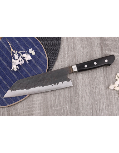 Fujiwara Denka 18 cm coltello santoku giapponese fatto a mano